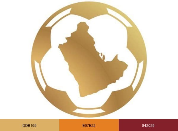 اتحاد كأس الخليج لكرة القدم brand color palette