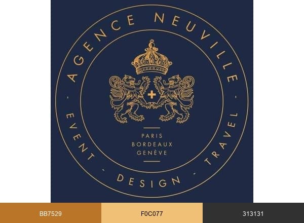AGENCE NEUVILLE Paris brand color palette