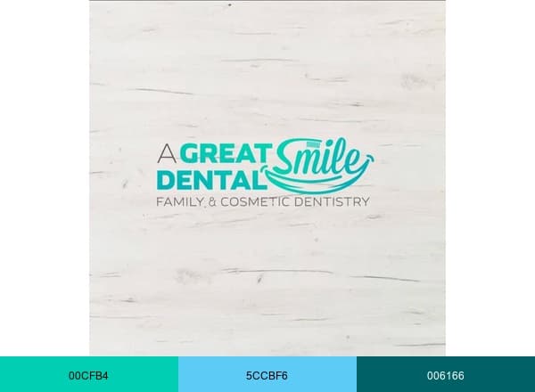 A Great Smile Dental brand color palette