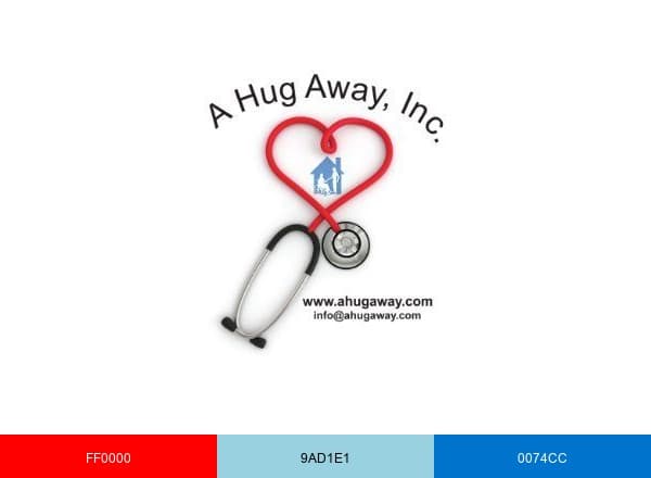 A Hug Away brand color palette