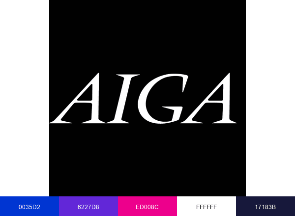 AIGA brand color palette