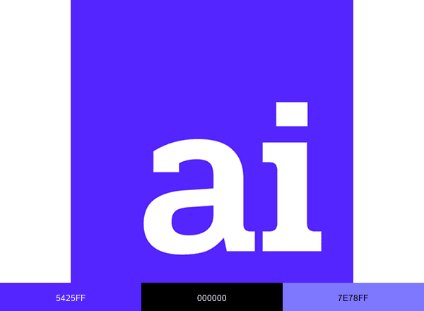 Aigazine brand color palette