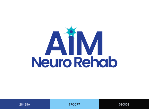 AIM Neuro Rehab brand color palette