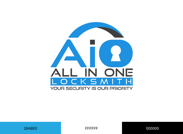 All in One Locksmith brand color palette