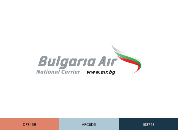 Bulgaria Air brand color palette