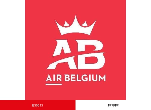 Air Belgium brand color palette