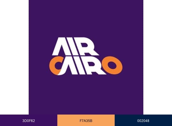 Air Cairo brand color palette