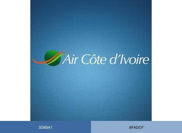 Air Côte d'Ivoire brand color palette