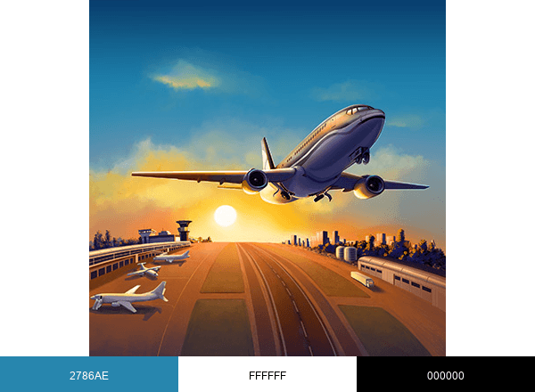 Airlines Manager brand color palette