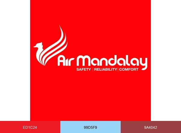 Air Mandalay brand color palette