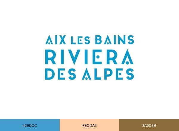 Aix les Bains Riviera des Alpes brand color palette