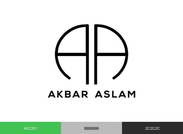 Akbar Aslam brand color palette