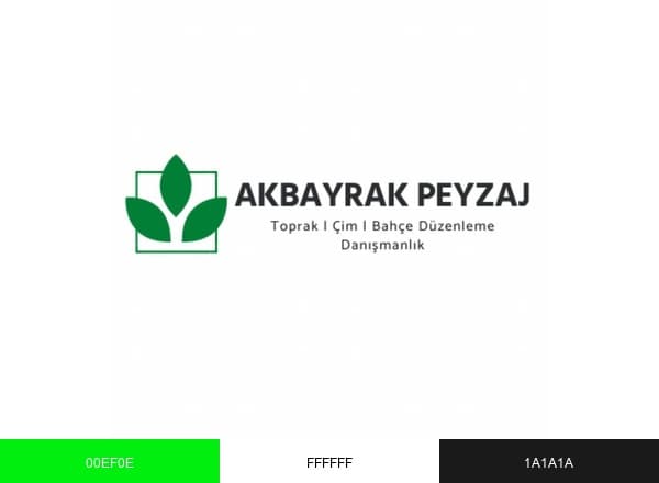 Akbayrak Peyzaj brand color palette