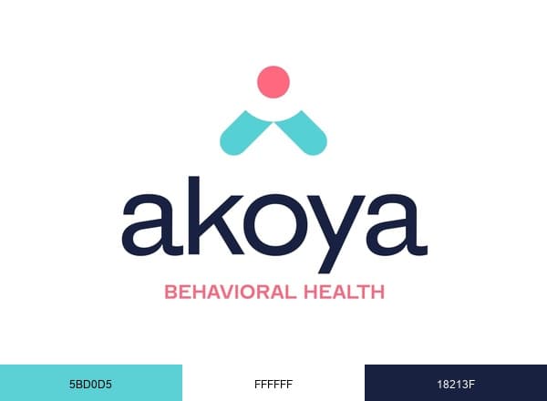 Akoya Behavioral Health brand color palette