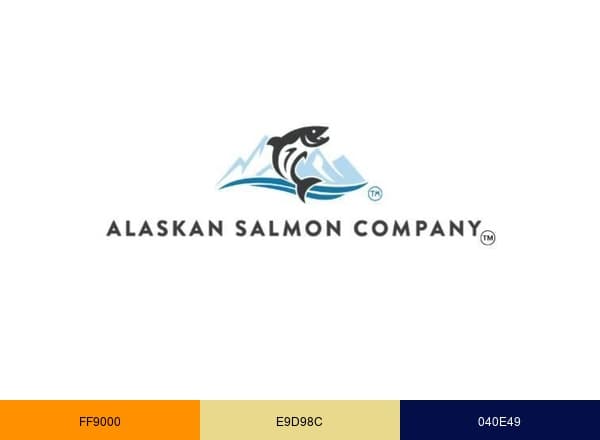 Alaskan Salmon Company brand color palette