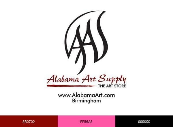 Alabama Art Supply brand color palette
