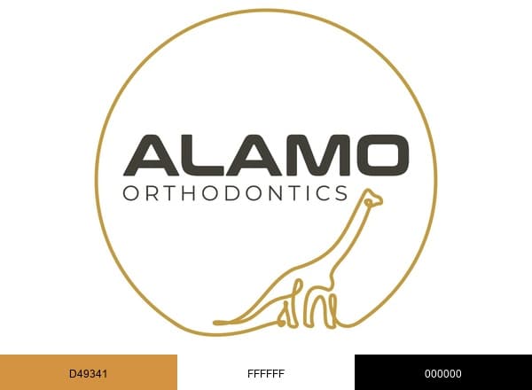 Alamo Orthodontics brand color palette