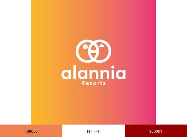 Alannia Resorts brand color palette