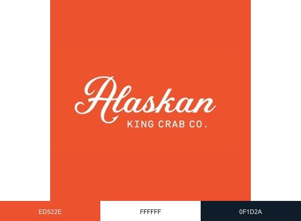 Alaskan King Crab brand color palette