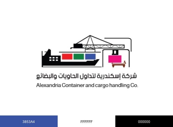 Alexandria Container and Cargo Handling Company brand color palette