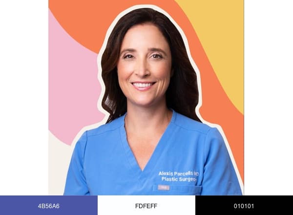 Alexis Parcells MD brand color palette