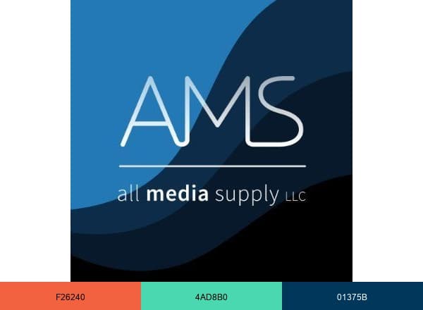 All Media Supply brand color palette