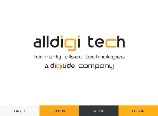Alldigi Tech brand color palette