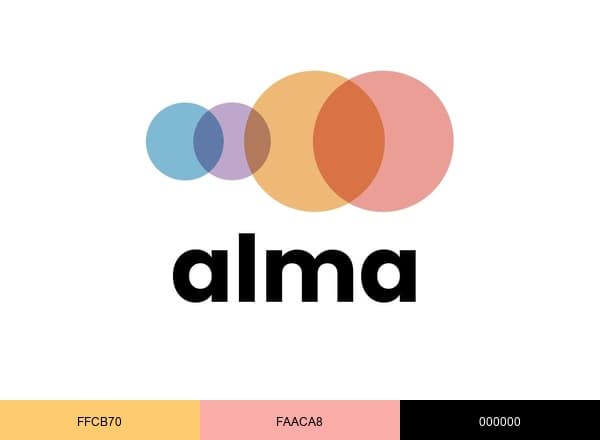 Alma-Therapiezentren brand color palette