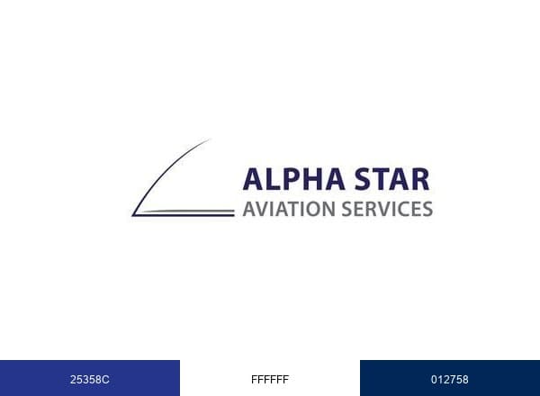 Alpha Star Aviation Services brand color palette