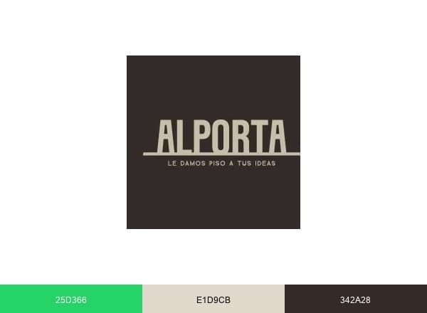 Alporta Pisos brand color palette