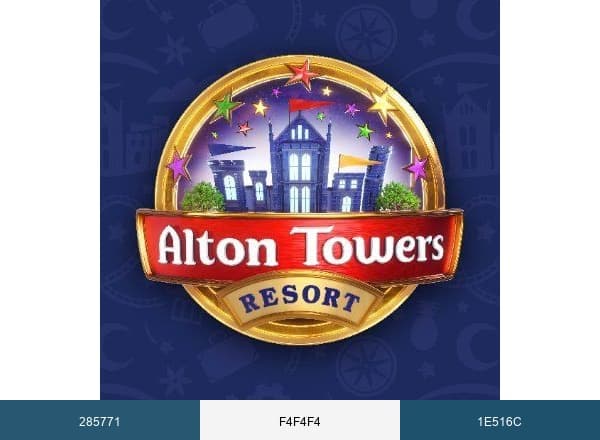 Alton Towers Resort brand color palette