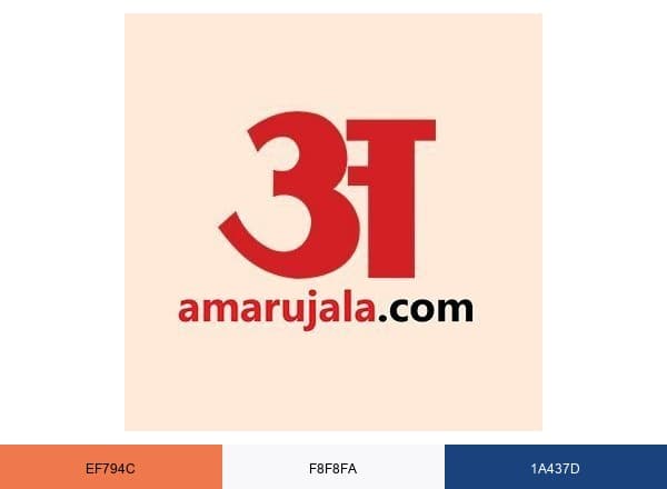 Amar Ujala brand color palette
