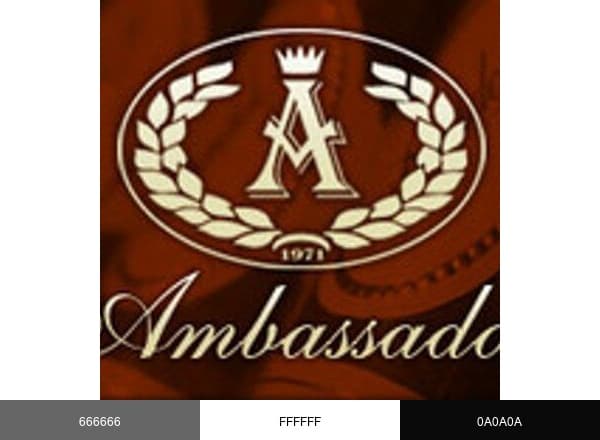 Ambassador Cigars brand color palette