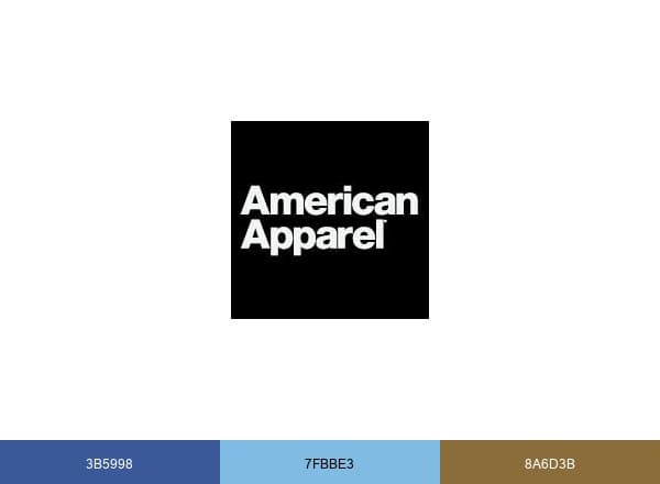 American Apparel brand color palette