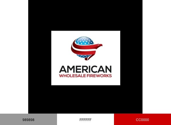 American Wholesale Fireworks brand color palette