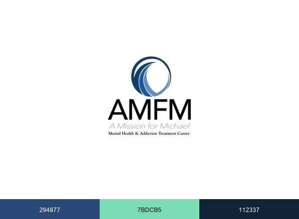 AMFM Mental Health and Addiction brand color palette