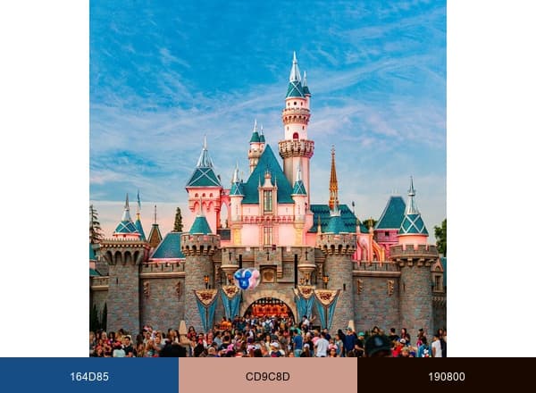 Anaheim Vacation House brand color palette