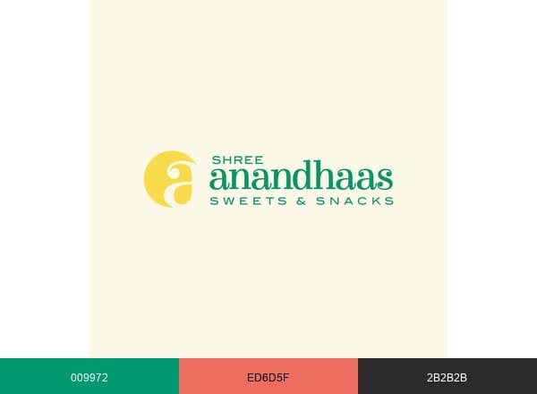 Anandhaas Sweets brand color palette