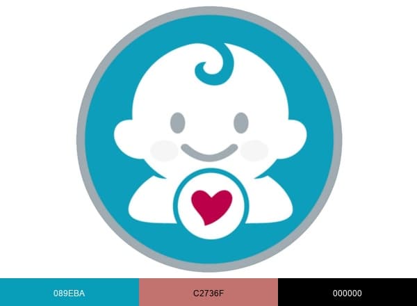 ANB Baby brand color palette