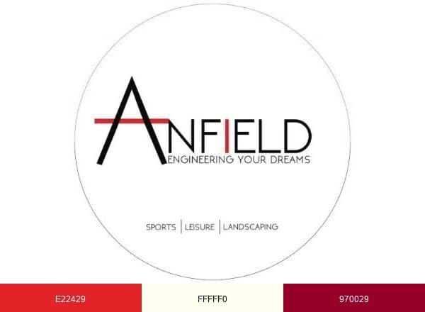 Anfield.Ae brand color palette