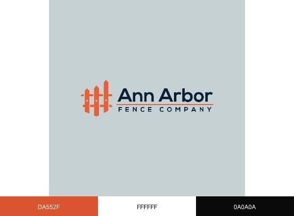 Ann Arbor Fence Company brand color palette