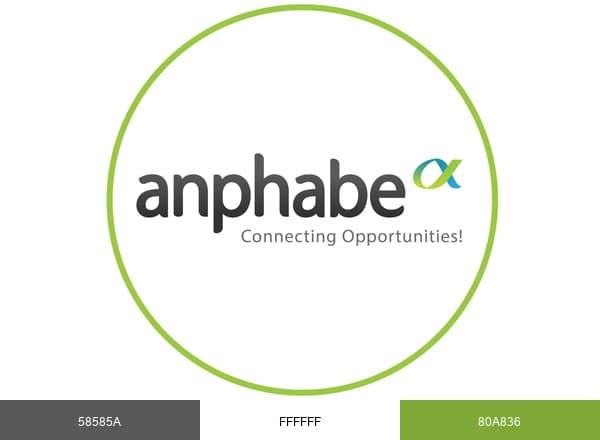 Anphabe brand color palette