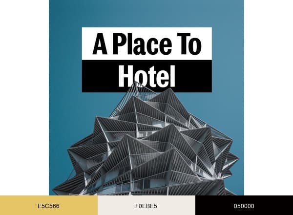 A Place To Hotels brand color palette