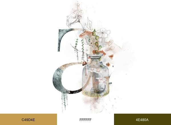 Apotheca Flowers brand color palette