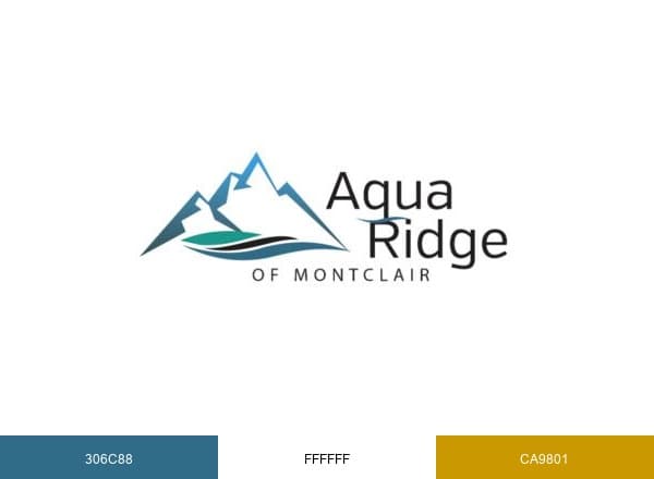 “Aqua Ridge Senior Living brand color palette