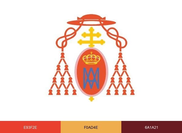 Archidiócesis de Madrid brand color palette
