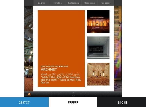 Archnet brand color palette