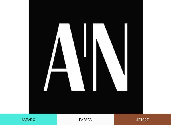 The Architect's Newspaper brand color palette