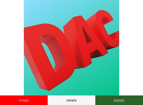 Danish Architecture Center brand color palette