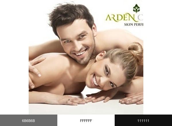 Arden Clinic brand color palette